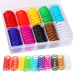 JoyArrive boîte ouverte montrant 40 ressorts colorés et rangement pratique