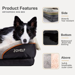 JOYELF vue du bolster moelleux montrant maintien du cou