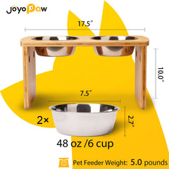 JOYOPAW bols acier inox 6 cups montrant facilité de nettoyage et durabilité