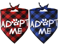 JPB bandana adopt me pack avant montrant les deux motifs écossais et l'effet visuel
