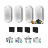 Jsjyuan emballage avant affichant le lot de filtres pour fontaine, pratique pour stockage