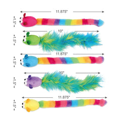 Jumpaws détail des longues plumes naturelles attirant l'instinct de chasseur