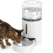 JUNSPOW face avant du distributeur montrant la gamelle inox et la capacité 4L pour confort