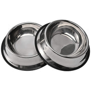 juqiboom deux bols inox vus de face, stable et faciles à laver