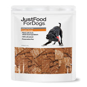 JustFoodForDogs emballage face citrouille montrant qualité humaine