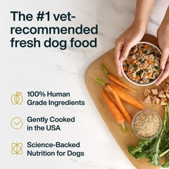 JustFoodForDogs détail Tetra Pak soulignant conservation sans réfrigération