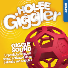 JW HOL-ee Giggler remplie de friandises illustrant distribution et jeu mental bénéfique