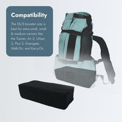 K9 Sport Sack gros plan sur le rembourrage du Booster Block pour confort amélioré
