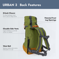 K9 Sport Sack chien installé en porte-chien garantissant confort et sécurité