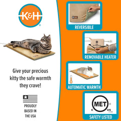 K&H Thermo-Kitty élément chauffant retiré facilitant le nettoyage rapide