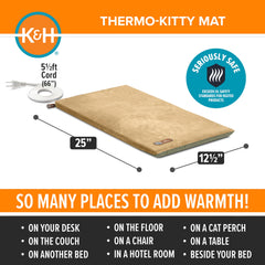 K&H Thermo-Kitty gros plan mousse offrant soutien et douceur au chat