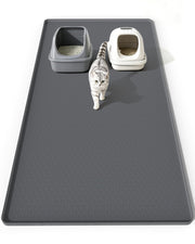 Kabeyoe tapis litière face avant montrant large couverture et protection du sol