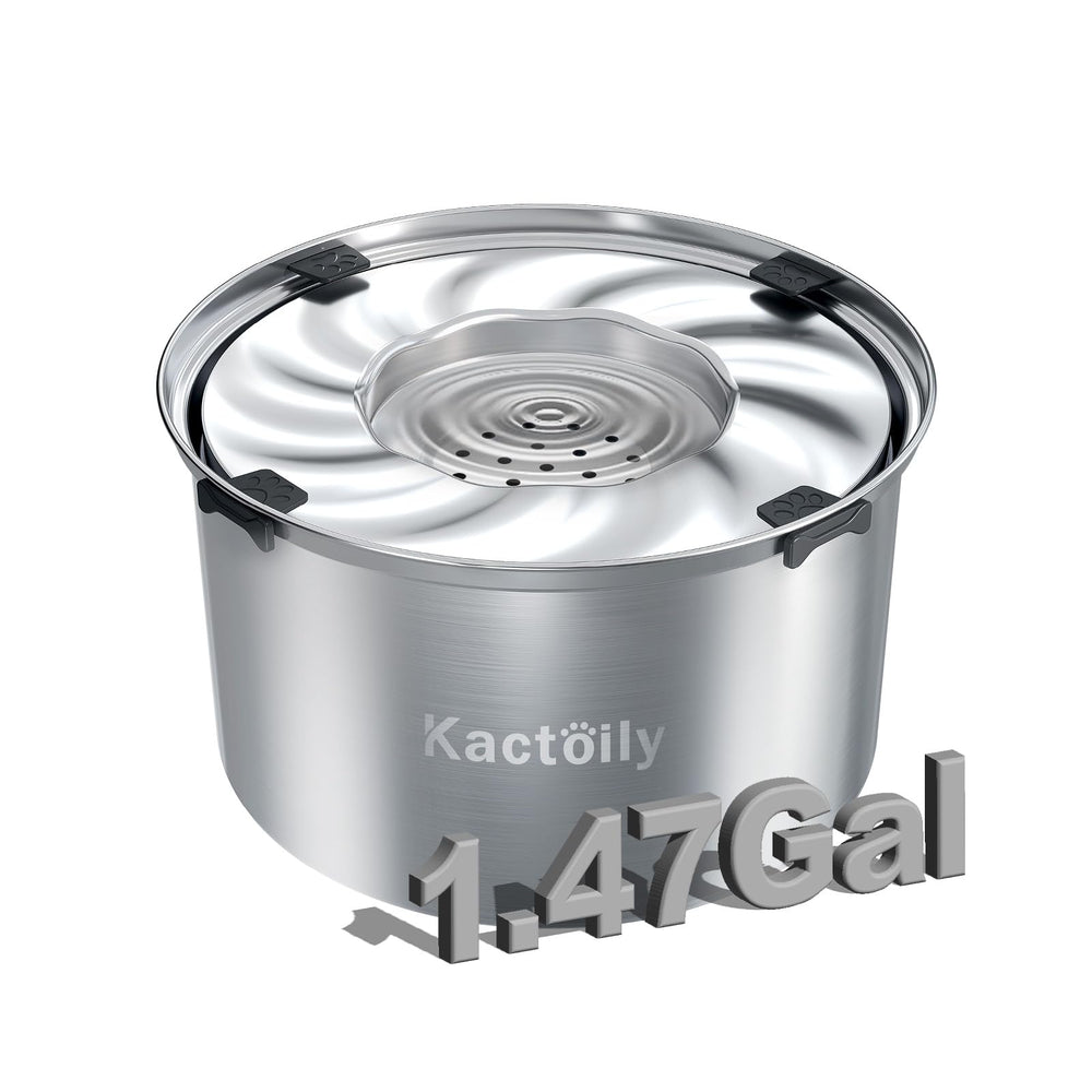 kactoily abreuvoir face avant montrant capacité et finition inox durable