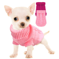 Kallfir's cutie vue avant du pull rose, chaleur et coupe ajustée