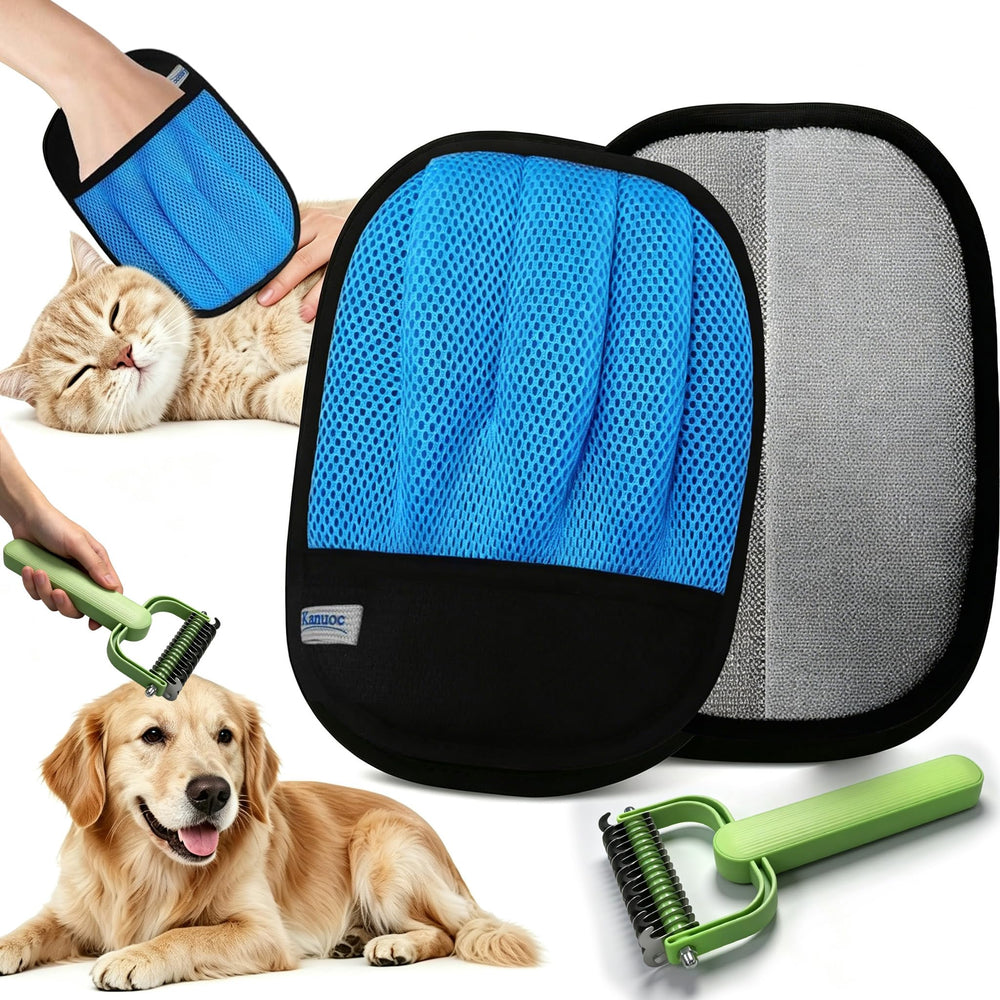 kanuoc gant face avant montrant fit et adhérence pour toilettage confortable