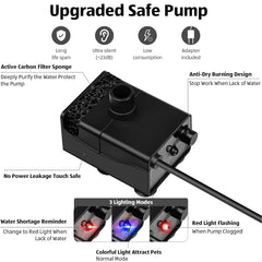 Kastty pompe gros plan ventouse stabilité et faible vibration