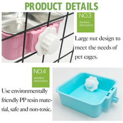 kathson gamelle utilisée par chat et lapin, nettoyage simplifié