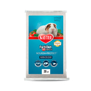 Kaytee emballage 20 lb montrant le sac pratique pour stockage
