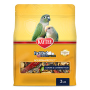 Kaytee emballage avant montrant la formule Egg-Cite pour conure et inséparable, nutrition complète