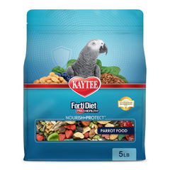 Kaytee emballage avant Forti-Diet Pro montrant le format 5 lb et bienfaits