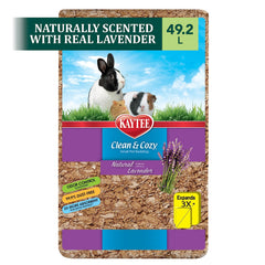 Kaytee emballage avant lavande montrant volume 49,2 L et bénéfice fraîcheur
