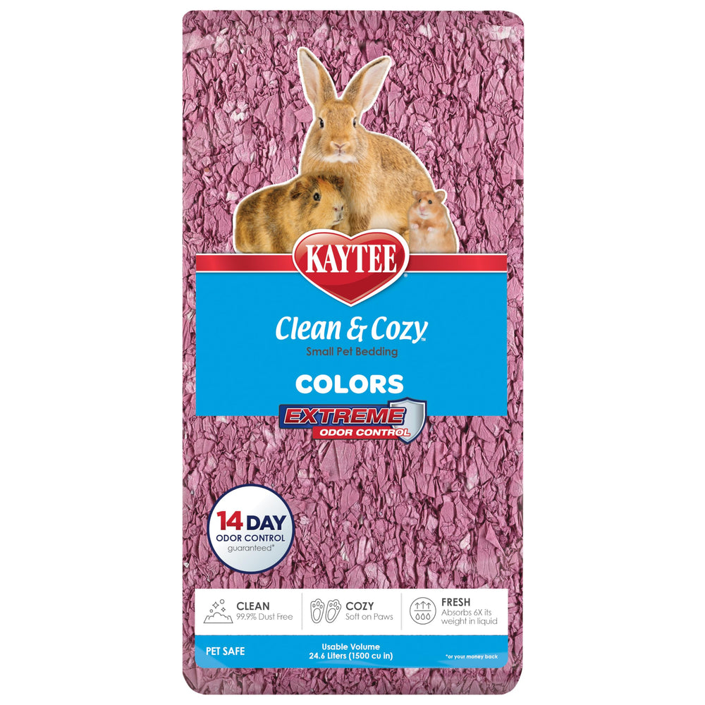 Kaytee emballage avant prune montrant format 24,6 L et bénéfice hygiène