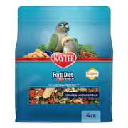 Kaytee sachet face montrant l'emballage et bénéfice: nutrition complète