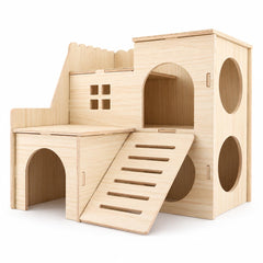 kcrygogo maison avant montrant l'abri et tranquillité pour hamster