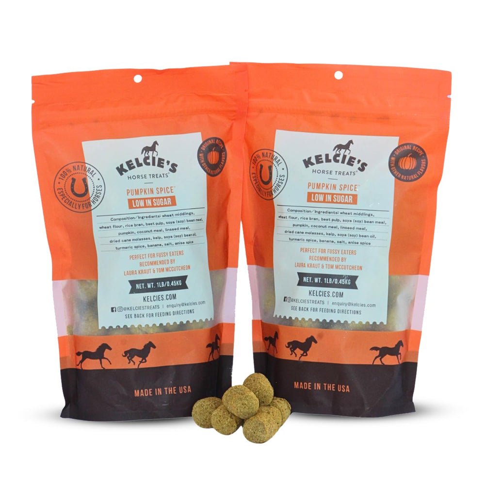 Kelcies Pumpkin Spice emballage face montrant avantages nutritionnels