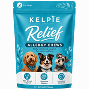 Kelpie Allergy emballage avant montrant 60 pastilles pour routine quotidienne