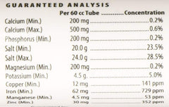 Kentucky Performance Prod étiquette détails montrant ingrédients et mode d'emploi lisibles