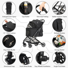 Kenyone démonstration pliage une main pour rangement compact et transport facile