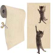 KEYIDE face avant du tapis griffoir beige montrant dimensions et surface