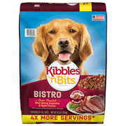 Kibbles 'n Bits sac 16 lb montrant l'emballage bistro et la praticité