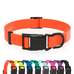 KIDDING PETS collier face avant orange montrant la coupe et design confortable