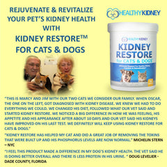 Chat acceptant Kidney Restore saupoudré sur sa nourriture pour soutien urinaire