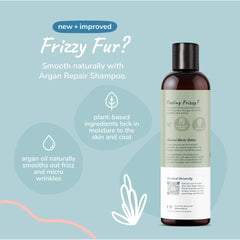kin+kind texture du shampooing avec goutte d’huile d’argan pour hydratation