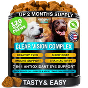 Kinpur Pet Care emballage frontal montrant le format 120 chews pour un apport quotidien
