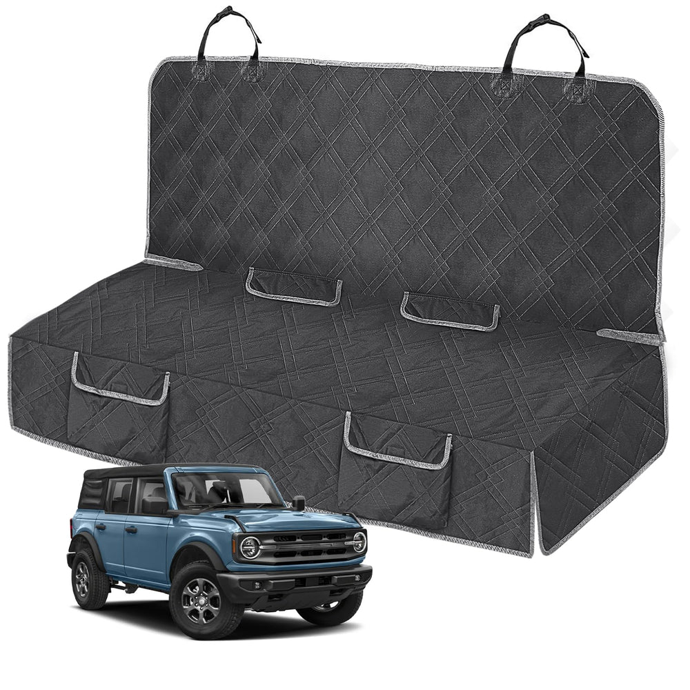 Kistrba housse banquette avant montrée sur Ford Bronco 4 portes protège efficacement