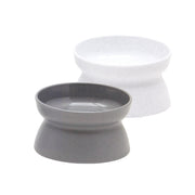 Kitty City bol face avant blanc et gris, design élégant et stable