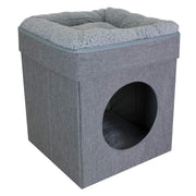Kitty City cube face avant montrant la forme compacte et esthétique du meuble