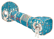 Kitty City face du set océan montrant cube tunnel et maisonnette, divertissement assuré