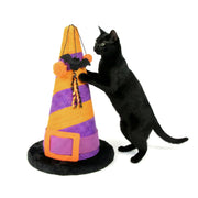 Kitty City vue avant du griffoir chapeau de sorcière, attire le jeu