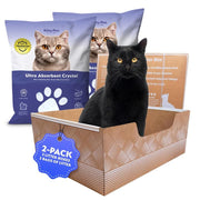 Kitty Poo Club bac face montrant la base étanche pour protection du sol