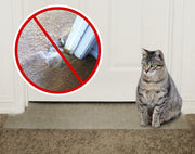 KittySmart face avant du tapis précoupé montrant la forme et le design protecteur