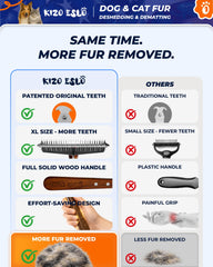 KIZO ESLO présentation des deux faces dents larges et dents fines ergonomiques