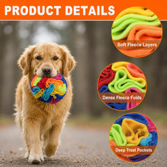 kmirepa Snuffle Ball zoom sur plis, facilite variation de difficulté