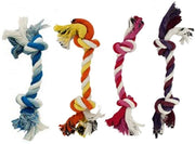 Knivel emballage avant montrant le pack de 4 jouets en corde pour chiots, pratique et coloré