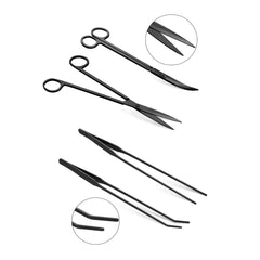 KnR Harmony pincettes droites zoom, prise sûre pour planter ou récupérer débris