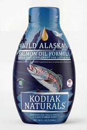 Kodiak Naturals bouteille face montrant le format pratique et bénéfices oméga‑3